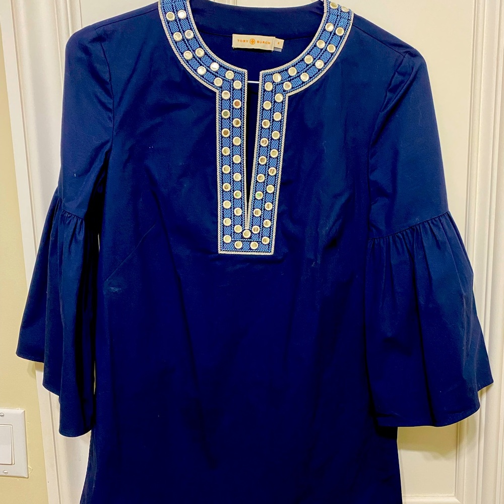 Tory Burch navy tunic size 6